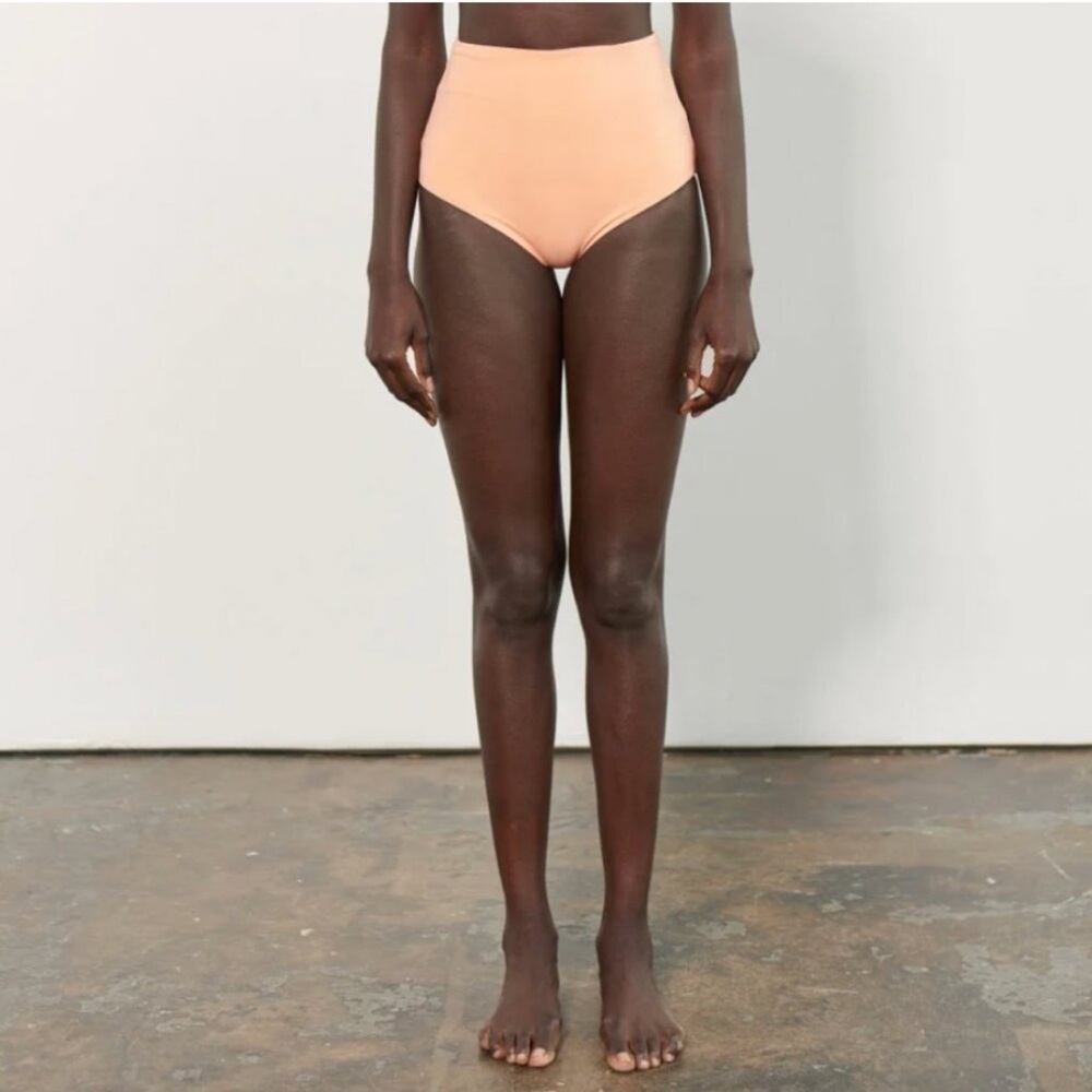 NWT Mara Hoffman Lydia Pink Bikini Bottom High Rise Swim